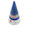 Polish Pottery Gnome Figurine 3&quot; Daisy Stitches