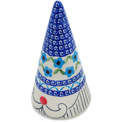 Polish Pottery Gnome Figurine 3&quot; Greek Daisies