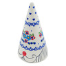 Polish Pottery Gnome Figurine 3&quot; Hearts And Flowers