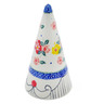 Polish Pottery Gnome Figurine 3&quot; Hibiscus Splendor