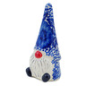 Polish Pottery Gnome Figurine 7&quot; Cobalt Fantasy