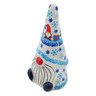 Polish Pottery Gnome Figurine 7&quot; Winter Gnome