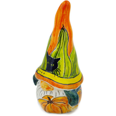 Polish Pottery Gnome Figurine 8&quot;