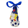 Polish Pottery Gnome Ornament 4&quot; Lights In The Sky