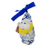 Polish Pottery Gnome Ornament 4&quot; Pulse UNIKAT