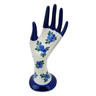 Polish Pottery Hand Figurine 7&quot; Blue Berry Special UNIKAT