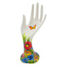 Polish Pottery Hand Figurine 7&quot;