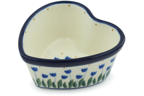 Polish Pottery Bowl 5-inch made by Ceramika Artystyczna Water Tulip Theme