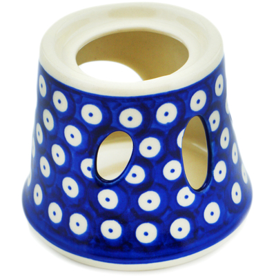 Polish Pottery Heater 4&quot; Blue Eyes