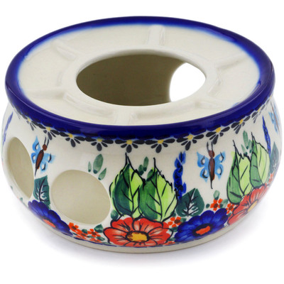 Polish Pottery Heater 6&quot; Spring Splendor