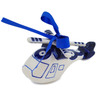 Polish Pottery Helicopter Christmas Ornament Peacock Forget-me-not