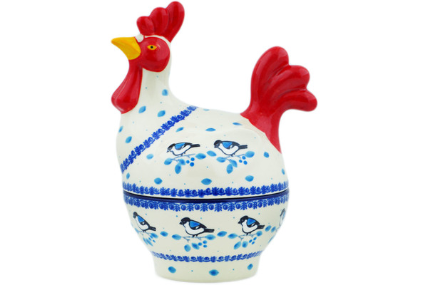 https://www.artisanimports.com/polish-pottery/hen-shaped-jar-8-inch-winter-sparrow-h7790m-big_2.jpg