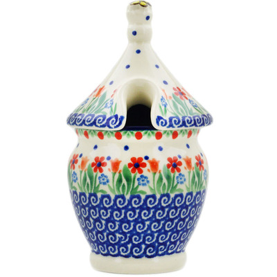 Polish Pottery Honey Jar 12 oz Babcia&#039;s Garden