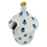 Polish Pottery Honey Jar 6 oz Blue Buds