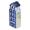 Polish Pottery House Figurine 4&quot; Snow Bliss