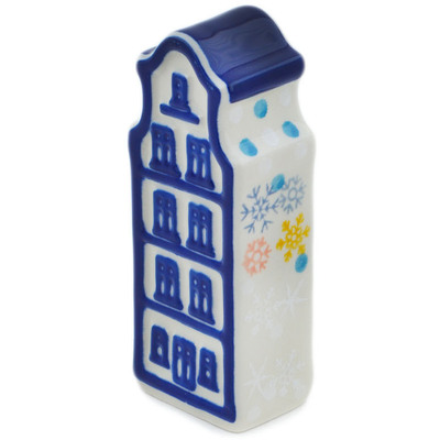 Polish Pottery House Figurine 4&quot; Snow Bliss