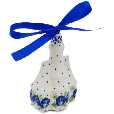 Polish Pottery House Ornament 4&quot; Tail Feathers