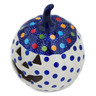 Polish Pottery Jack O Lantern Candle Holder 6&quot; Lights In The Sky