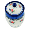 Polish Pottery Jar with Lid 5&quot; Pasadena Delight