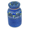 Polish Pottery Jar with Lid 7&quot; Garden At Midnight UNIKAT