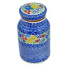 Polish Pottery Jar with Lid 7&quot; Patio Views UNIKAT