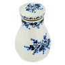 Polish Pottery Jar with Lid 8&quot; Flowers At Dusk