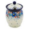 Polish Pottery Jar with Lid with Opening 5&quot; Autumn Bunch UNIKAT