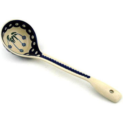 Polish Pottery Ladle 13&quot; Springing Calendulas