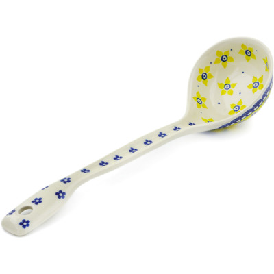 Polish Pottery Ladle 13&quot; Sunshine