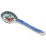 Polish Pottery Ladle 6&quot; Red Pansy