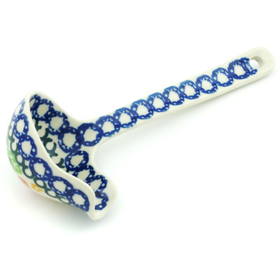 Polish Pottery Ladle 7&quot; Buenos Dias