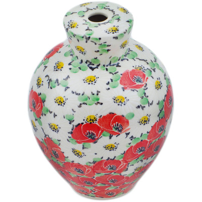 Polish Pottery Lamp Base 6&quot; Spring Blossom Harmony UNIKAT