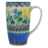 Polish Pottery Latte Mug Dandy Daffodils UNIKAT