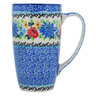 Polish Pottery Latte Mug Floweret