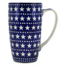 Polish Pottery Latte Mug Midnight Stars