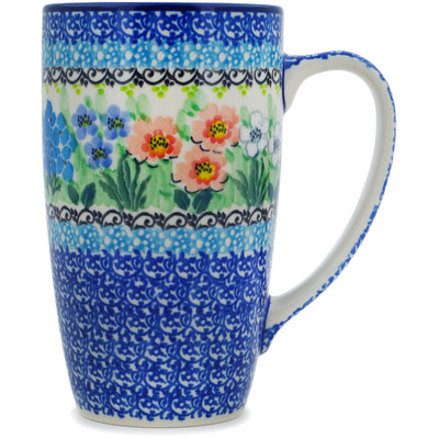 Polish Pottery Latte Mug Spring Joy UNIKAT