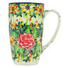 Polish Pottery Latte Mug Summer In The 60&#039;s UNIKAT