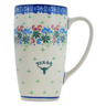 Polish Pottery Latte Mug Texas Wildflower