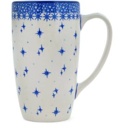 Polish Pottery Latte Mug Twinkling Stars