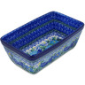 Polish Pottery Loaf Pan 8&quot; Country Blossoms UNIKAT