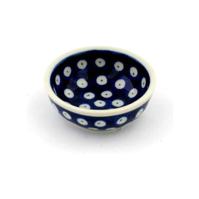 Polish Pottery Mini Bowl 2&quot; Blue Eyes