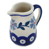 Polish Pottery Mini Jug 0&quot; Peacock Forget-me-not