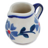 Polish Pottery Mini Jug 2&quot; Peacock Forget-me-not