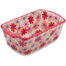 Polish Pottery Mini loaf pan Blossom Radiance UNIKAT