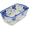 Polish Pottery Mini loaf pan December&#039;s Blooms UNIKAT