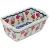 Polish Pottery Mini loaf pan Full Blossom