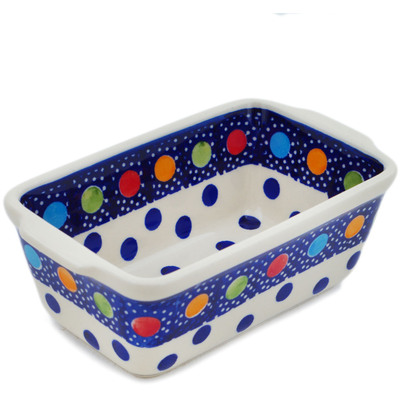 Polish Pottery Mini loaf pan Lights In The Sky