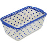 Polish Pottery Mini loaf pan Sea Of Hearts