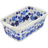 Polish Pottery Mini loaf pan Snowdrift