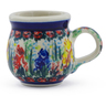 Polish Pottery Mini Mug 2&quot; Spring Iris UNIKAT